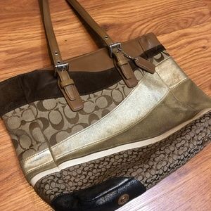 Coach Mixed Media Shoulder Bag